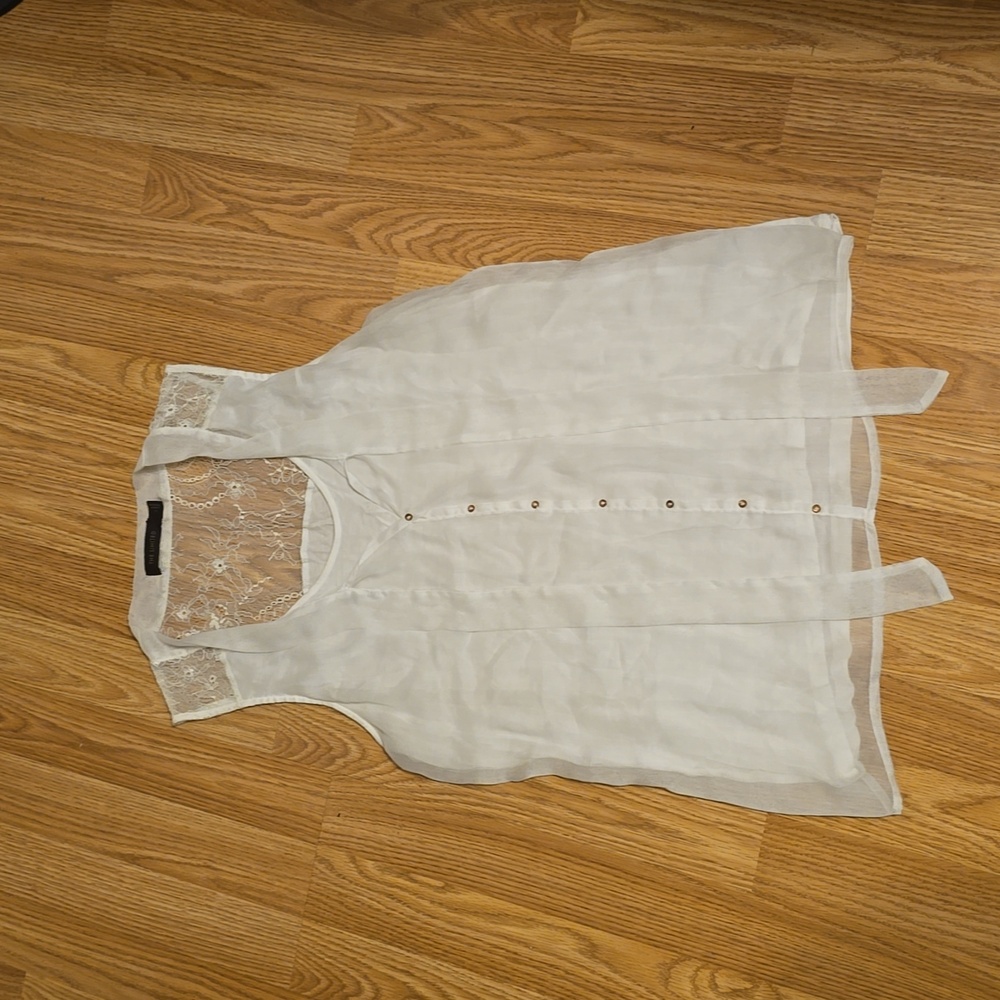 The Limited White Lace Tank